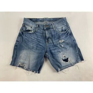 Mossimo Shorts Men's Size 30x30 Denim Cut-Off Distressed Total Flex Frayed Hem